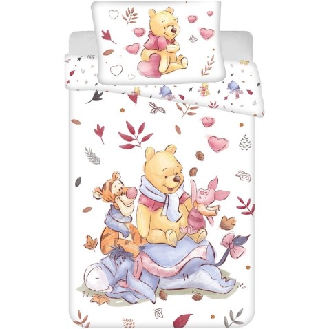 Detské obliečky 100x135 Macko Pú White baby