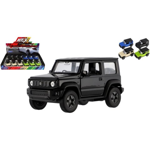 Auto Welly Suzuki Jimny kov/plast 11cm 4 farby na spätné natiahnutie