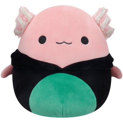 SQUISHMALLOWS Axolotl v kostýme čiernej mačky Archie