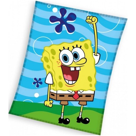 Detská fleecová deka Sponge Bob Zábava v Mori