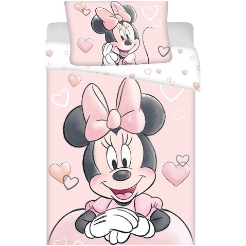 Disney obliečky do postieľky Minnie Powder pink baby