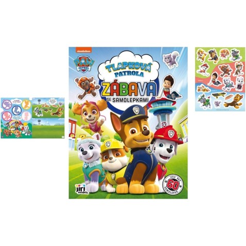 Zošit Zábava so samolepkami Tlapková patrola/Paw patrol A4