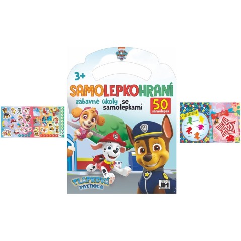 Zošit Samolepkohranie - úlohy so samolepkami Tlapková patrola/Paw patrol