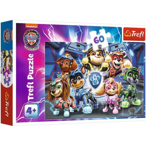 Puzzle Dobrodružstvo mestských hrdinov Tlapková patrola/Paw Patrol 60 dielikov