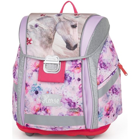 Školská taška pre dievčatá Oxybag PREMIUM LIGHT Kôň romantic