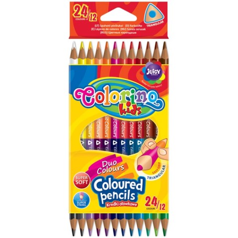 Pastelky Colorino 12ks obojstranné