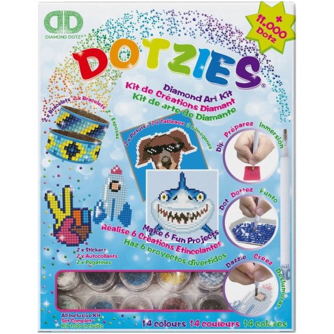 Dotzies Kreatívna sada 6 projektov Diamantové maľovanie