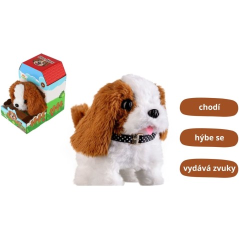 Psík Ben na batérie so zvukom s pohybom