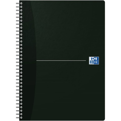 Štvorčekový blok Oxford Essentials Black A4