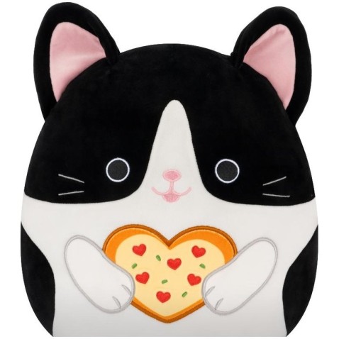 SQUISHMALLOWS mačka Čierno biela - Cicely, 30 cm