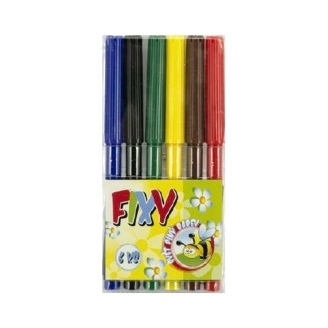 Fixy 6ks v plastovej krabičke