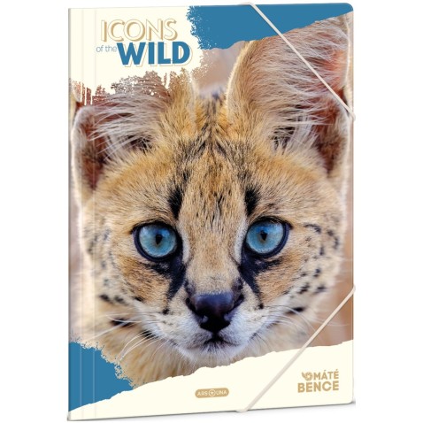 Zložka na zošity A4 Icons of the Wild -Serval