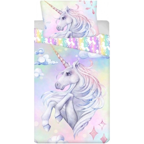Obliečky fototlač Unicorn Pastel Rainbow