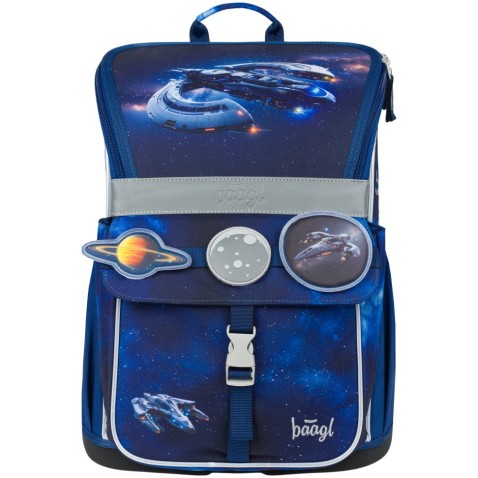 Školská taška pre prváka BAAGL Zippy Vesmírna loď