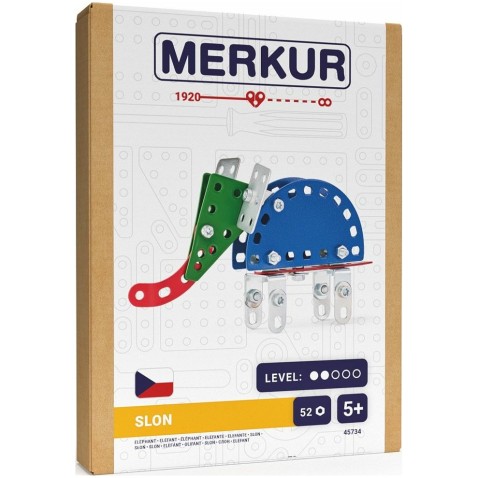 Stavebnica MERKUR Slon mini 52ks