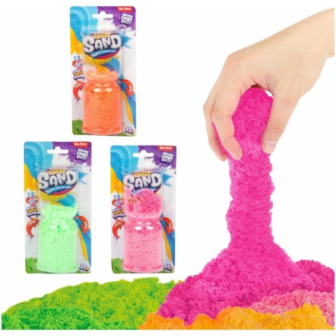 Kúzelný piesok tvarovací 25g, 3 farby