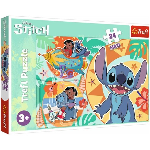 Puzzle Maxi Lilo&Stitch Šťastný deň 24 dielikov