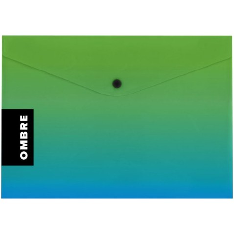 Obálka s drukem A4 OMBRE zelená