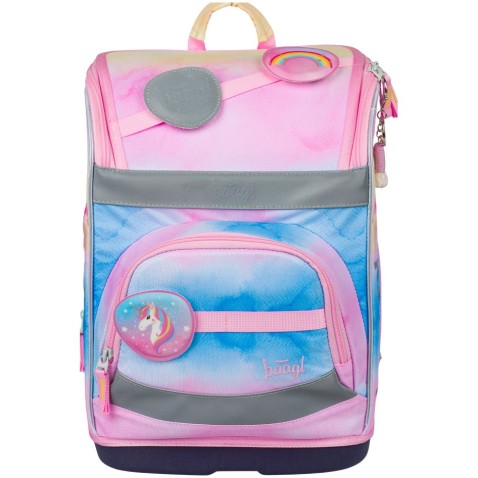 Školská taška pre prváka Baagl Zippy plus Rainbow Unicorn