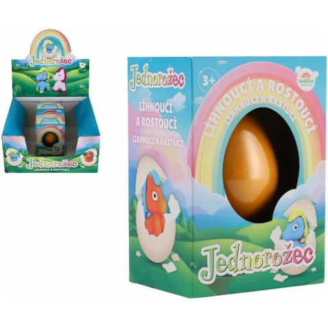 Vajcia liahnuce a rastúce s jednorožcom 6cm