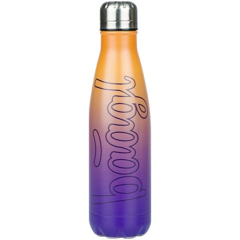 BAAGL Termofľaša s kovovým viečkom Gradient žlto-fialová, 500 ml