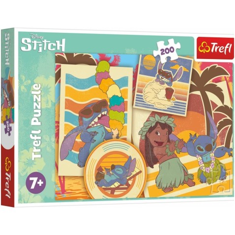 Puzzle Hudobný svet Lilo a Stitche 200 dielikov