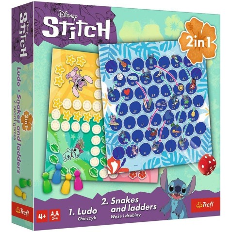 Súbor hier 2v1 Človeče, nehnevaj sa, Hady a rebríky Lilo & Stitch