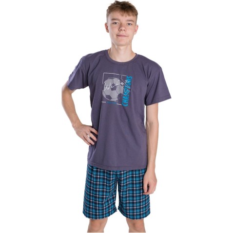 Chlapčenské pyžamo Bettymode CHAMPIONS krátky rukáv