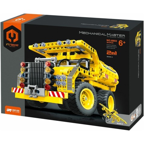 Stavebnica iM.MASTER 2v1 stavebné auto/lietadlo