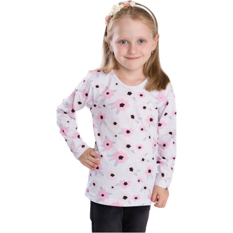 Detské tričko Bettymode KYTKY S PUNTÍKMI dlhý rukáv