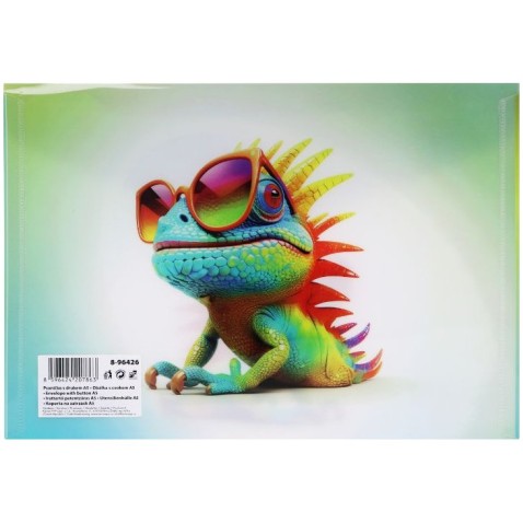 Obálka s cvokom A5 s tlačou Chameleon