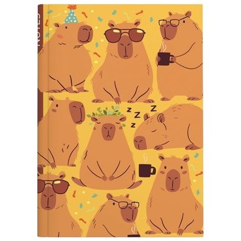 Kapybara - záznamová kniha A5 linajková