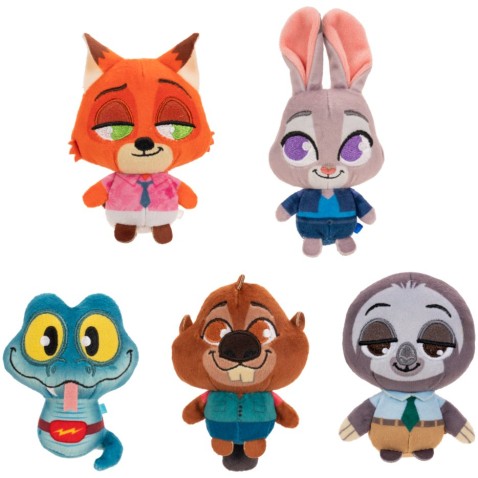 Zootropolis mesto zvierat set plyšákov 8 cm – 5 Pack