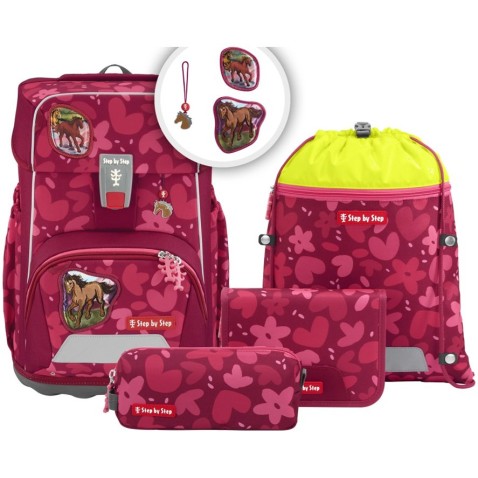 Aktovka Step by Step GIANT Wild Horse Nora - 5 dielny set