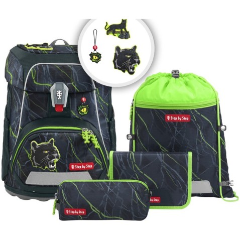 Aktovka Step by Step FIT, Danger Cat Chiko - 5 dielny set, AGR certifikát