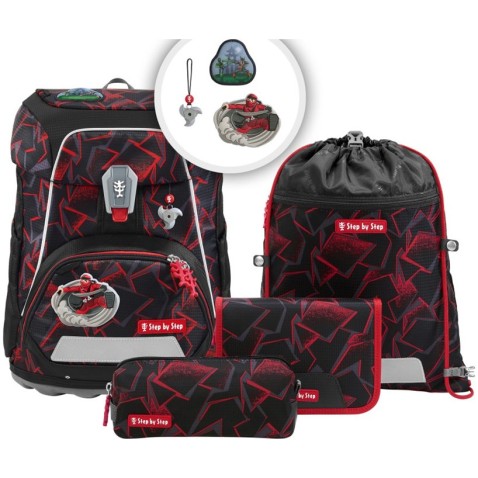Školská aktovka Step by Step FIT, Ninja Yuma - 5 dielny set, AGR certifikát