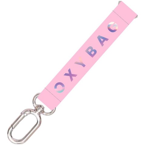 Detská kľúčenka s karabínou Oxybag Holographic Pink