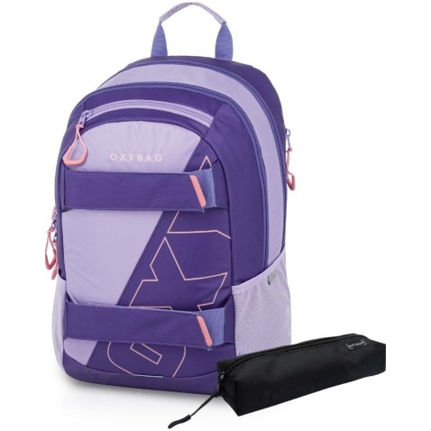 Školský batoh OXY Sport Half violet + etue