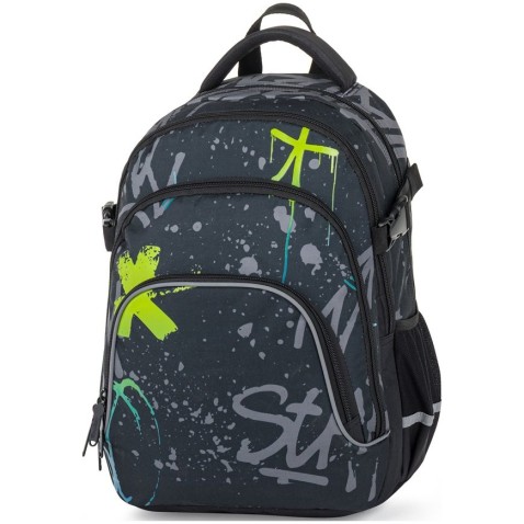 Školský batoh OXY SCOOLER Graffiti Blue