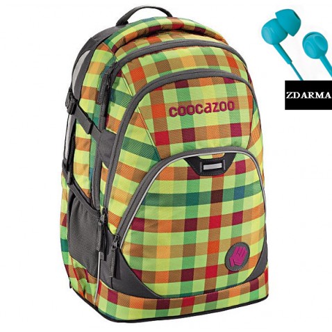 Školský batoh Coocazoo 2, Hip To Be Square Green