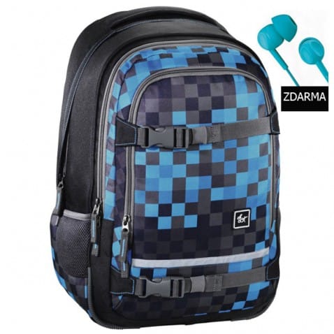 Školský ruksak All Out Selby, Blue Pixel