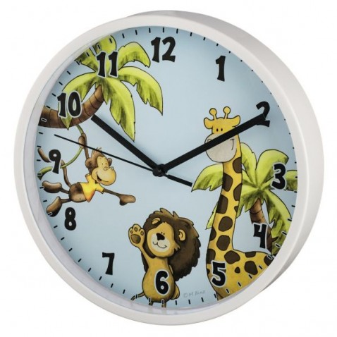 Detské nástenné hodiny Safari