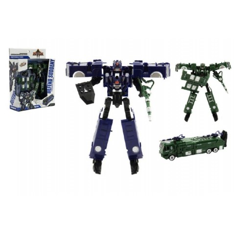 Robot / auto polícia transformer 17cm