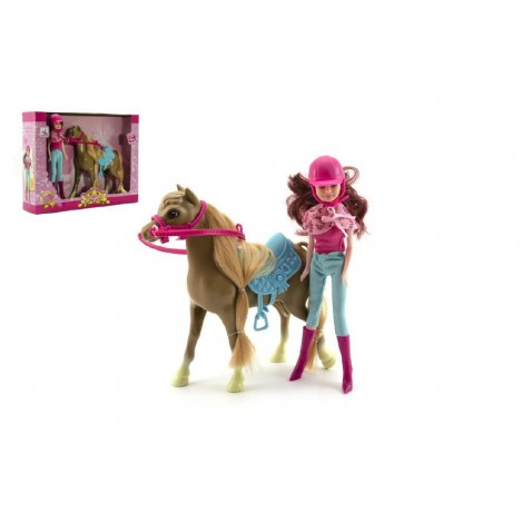 Česací kôň + bábika žokejka