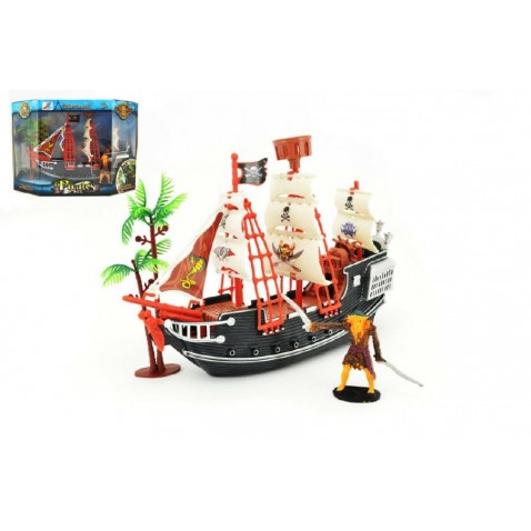 Pirátska loď s doplnkami 25cm