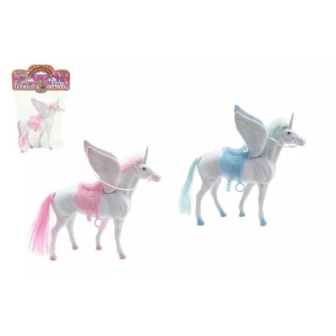 Jednorožec s krídlami 18cm 2 farby