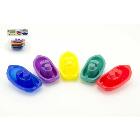 Loď/Lodičky do vane 5ks plast 10 cm