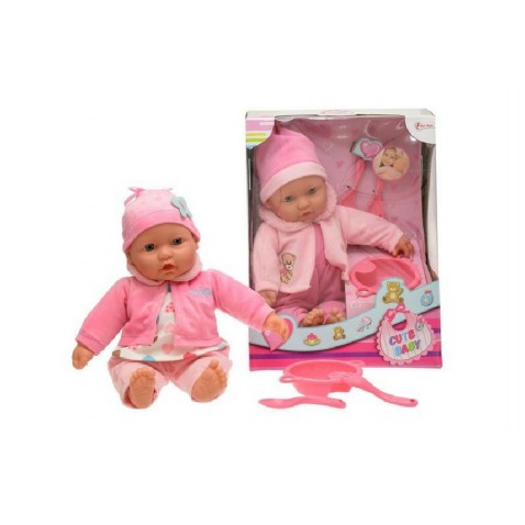Bábika bábätko s doplnkami 40cm 2 farby