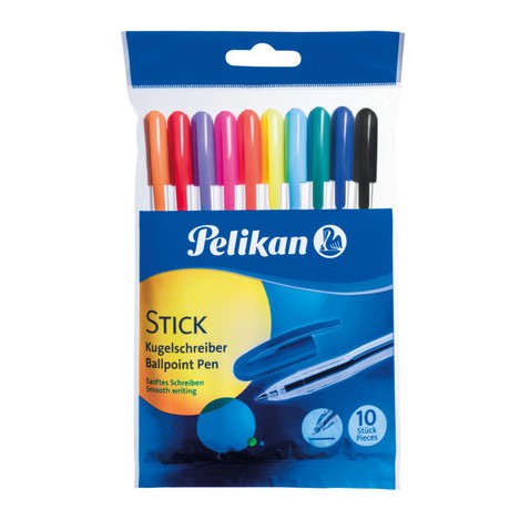 Guľôčkové pero Pelikan - sada 10 ks
