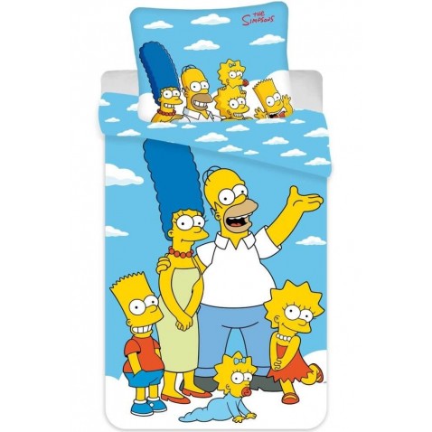Obliečky Simpsons Family clouds 02